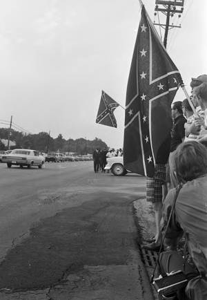 James Meredith starting his March Against Fear from Memphis, Tennessee, to Jackson, Mississippi.