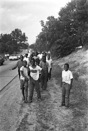 Young boys participating in the March Against Fear in Hernando, Mississippi, the day after James Meredith was shot.