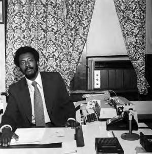 Michael Figures, newly elected executive secretary of the Non-Partisan Voters League of Mobile, Alabama.