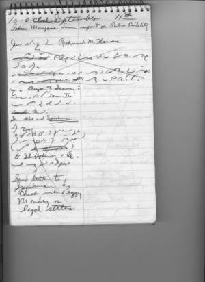 Eileen Walbert's Shorthand Notes, August of 1965 Pg. 13