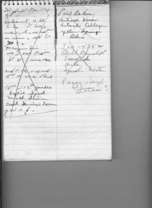 Eileen Walbert's Shorthand Notes, August of 1965 Pg. 15
