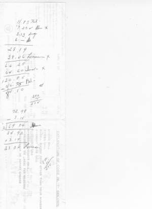 List of Calls Made by Donald Rupp (back)