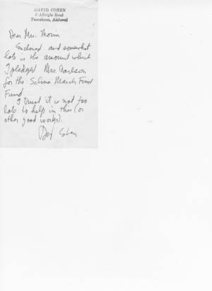 Letter to Helen Morin