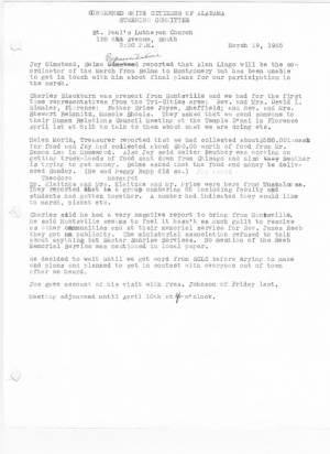 Concerned White Citizens of Alabama Steering Committee on March 19, 1965