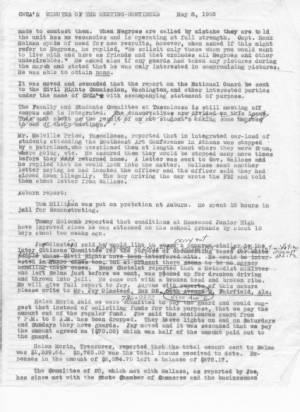 Concerned White Citizens of Alabama Minutes of the Meeting on May 8, 1965 Pg. 2