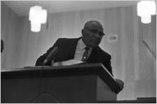 Martin Luther King, Sr., speaking to an audience at Holt Street Baptist Church in Montgomery, Alabama.