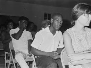 Attendees at an unidentified meeting, probably in Montgomery, Alabama.