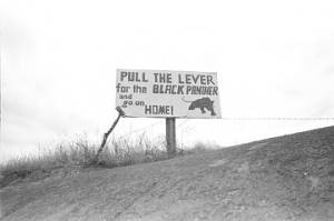 Roadside sign for the Lowndes County Freedom Organization.