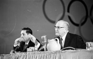 Senator John C. Stennis speaking at a hearing of the Senate Subcommittee on Employment, Manpower, and Poverty at the Heidelberg Hotel in Jackson, Mississippi.