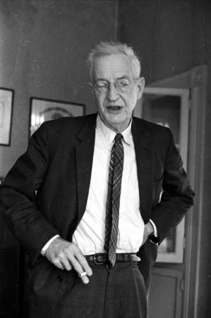 Clifford Durr standing in his office in Montgomery, Alabama.