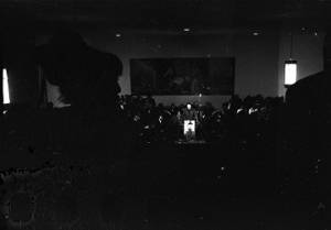 Hosea Williams speaking to an audience at St. Paul AME Church in Birmingham, Alabama.
