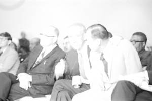 Audience listening to testimony before the Senate Subcommittee on Employment, Manpower, and Poverty, during a hearing at the Heidelberg Hotel in Jackson, Mississippi.
