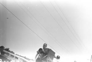 Camera crew filming during the "March Against Fear" through Mississippi, begun by James Meredith.