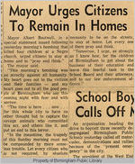 Mayor urges citizens to remain in homes