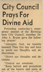 City Council prays for divine aid