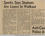 Sparks says students are losers in walkout