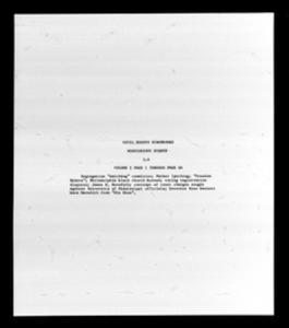 Civil Rights Movement scrapbooks. Mississippi events volume 1