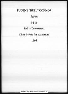 Police Department Chief Moore For Attention, 1963