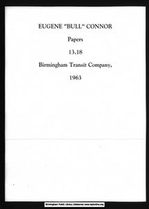 Birmingham Transit Company, 1963