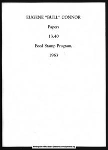 Food Stamp Program, March 12 to April 5, 1963