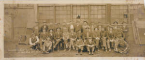 National Cast Iron Pipe Company workers in front of building