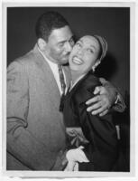 Josephine Baker with Frederick O'Neal, February 11, 1960
