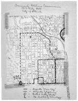 Map of Vine City and Lightning Neighborhoods and surrounding areas, circa 1965