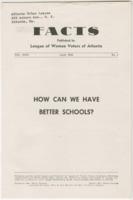Facts: Published by League of Women Voters of Atlanta, Vol. XXIX April 1956 No. 4