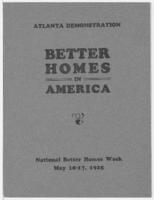 "Better Homes in America", May 10-17, 1925