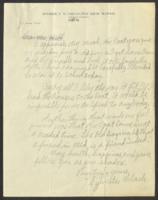 Correspondence Between Sylvester Clark and Mrs. Hill, 1931