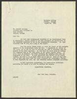 Correspondence Between Mrs. John Hope and Mr. Kendall Weisiger, August 13, 1931