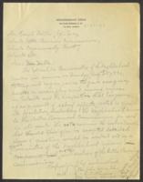 Correspondence Between Mrs. John Hope and Mr. Frank Miller, August 27, 1931