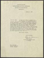 Correspondence Between Clark Foreman and Mrs. Hope, January 4, 1934