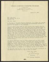 Correspondence Between J. H. Ewing and Mrs. John Hope, August 23, 1935