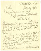 Correspondence Between Cary B. Wilmer and Negro Women Social Improvement Committee, December 1913