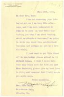 Correspondence Between Mrs. Booker T. Washington and Mrs. John Hope, June 15, 1914