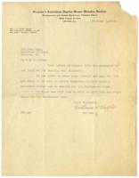 Correspondence Between Katherine S. Westfall and Mrs. John Hope, February 2, 1916