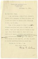 Correspondence Between Clara G. Sale and Mrs. Hope, February 10, 1916