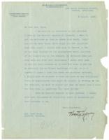 Correspondence Between Montgomery Gregory and Mrs. Hope, August 2, 1916
