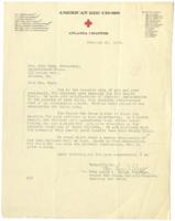 Correspondence Between Junior Red Cross Atlanta Chapter and Mrs. John Hope, February 20, 1924