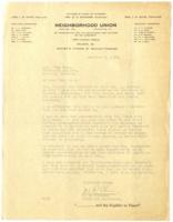Correspondence Between W. R. Chivers and Mrs. John Hope, November 2, 1924