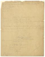 Notes, circa 1924