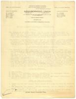 Correspondence Between Walter Chivers and Mrs. John Hope, circa 1925