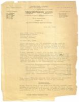 Correspondence Between W. R. Chivers and Mrs. John Hope, June 19, 1925