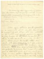 Correspondence to Mayor Sims, 1926