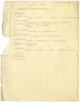 Outline of Program For Neighborhood Union, 1915