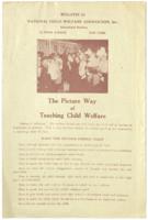 National Child Welfare Association Inc. Bulletin 51, circa 1920