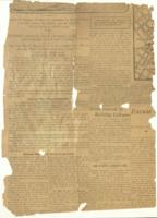 Newspaper Clipping, circa 1910