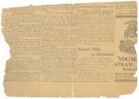 Newspaper Clipping, 1917
