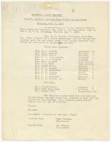 Minutes-Called Meeting Woman's Section of Georgia Race Relations Committee, July 7, 1922